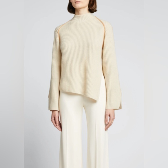 Jonathan Simkhai Aliana Recycled Cashmere Sweater - Picture 1 of 11